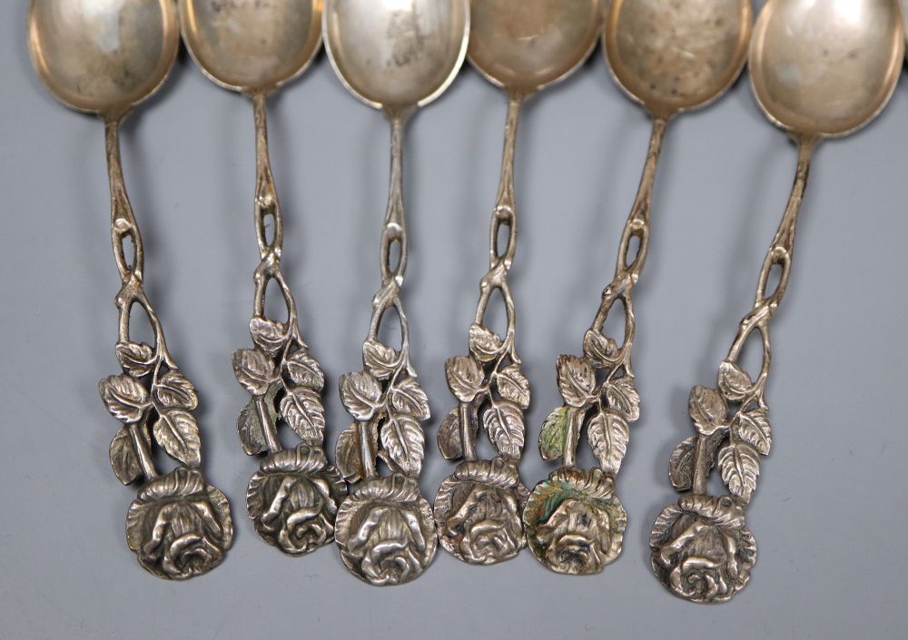 Mixed silver including cased silver cased berry spoons, cups, cream helmet, etc.